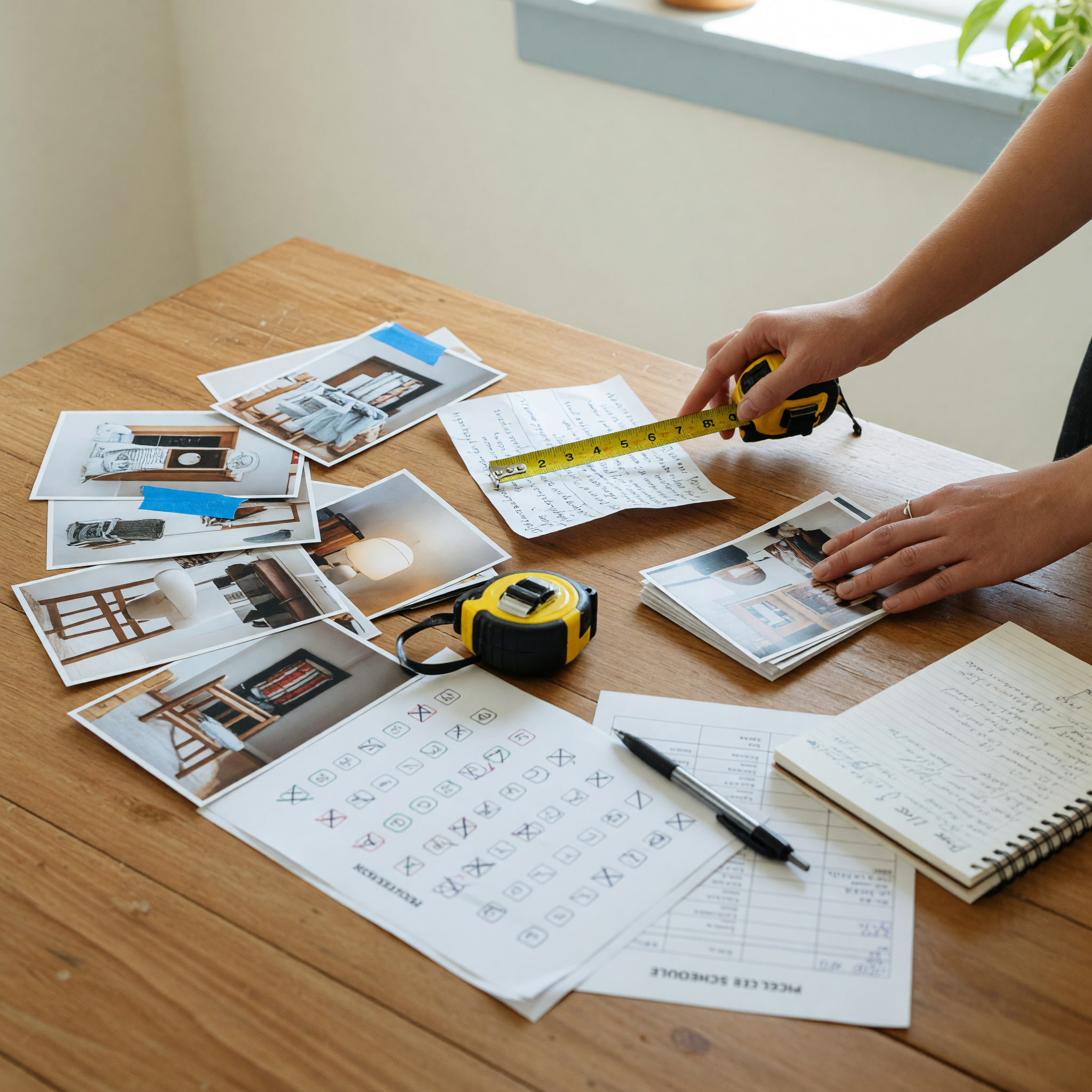 Seller reviewing listing photos, measurements, price notes, and pickup details before importing an online marketplace ad