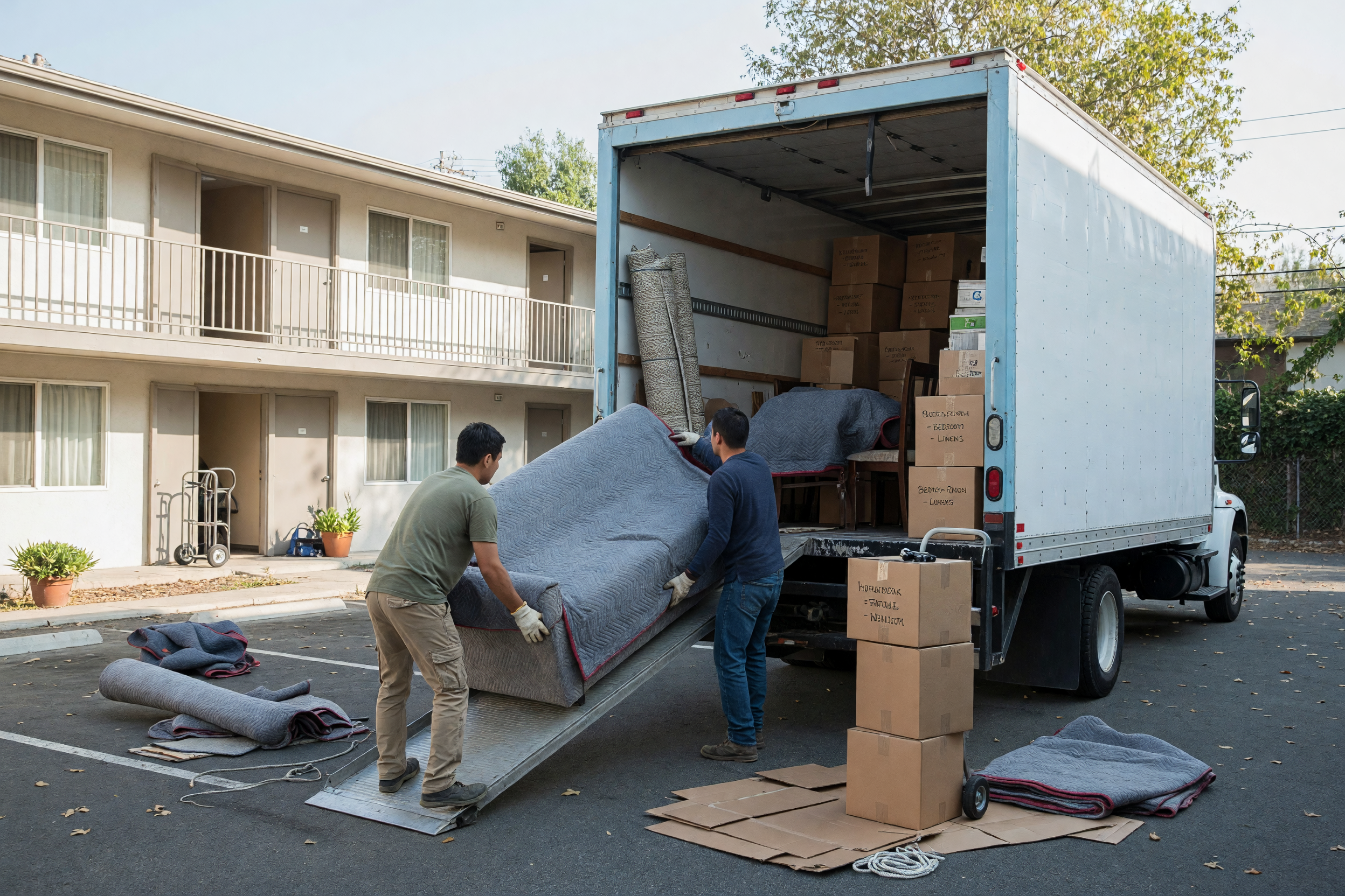 Moving Services Near Me: List Truck Size, Crew, and Fees
