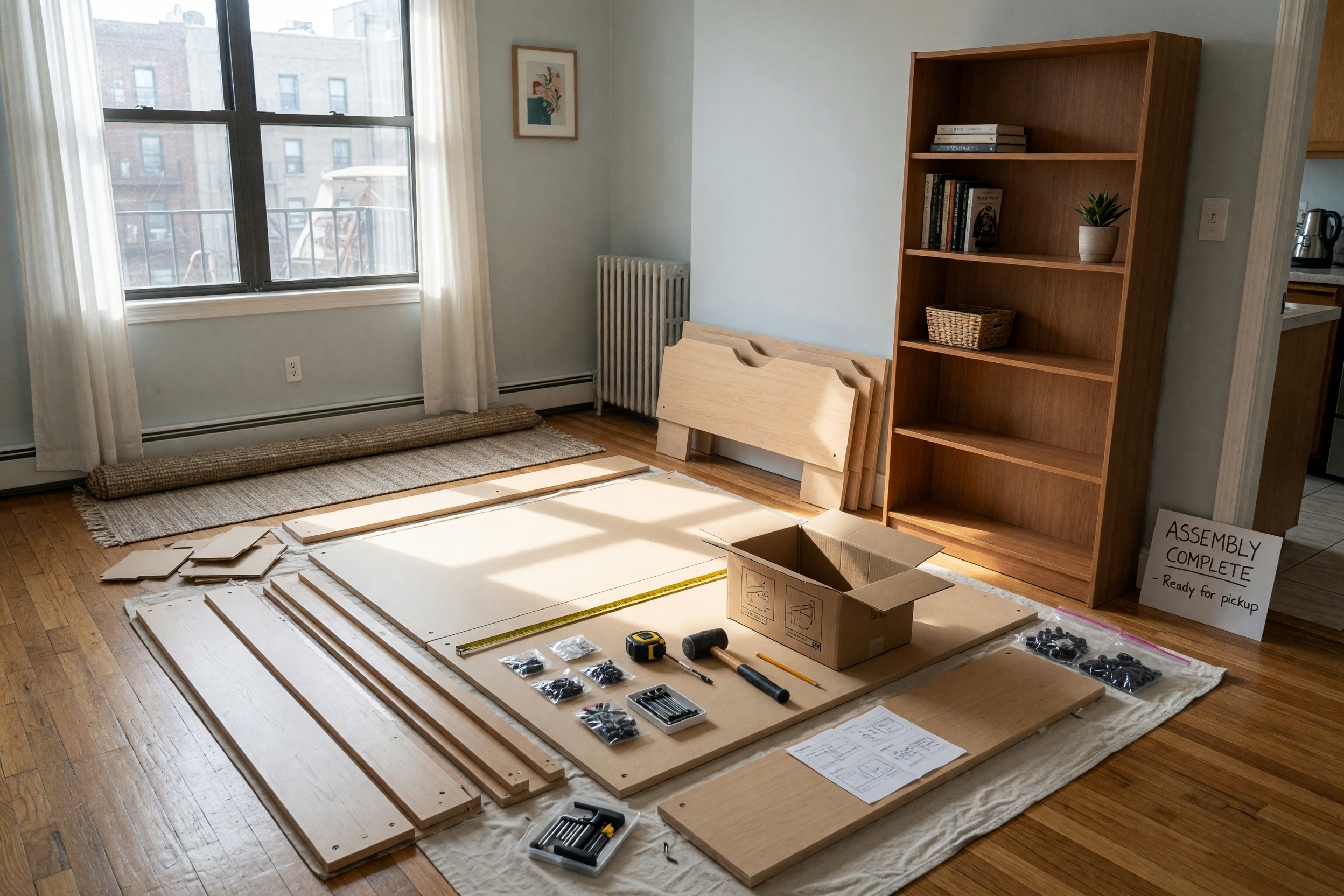 Post furniture assembly: price, types of work, and area
