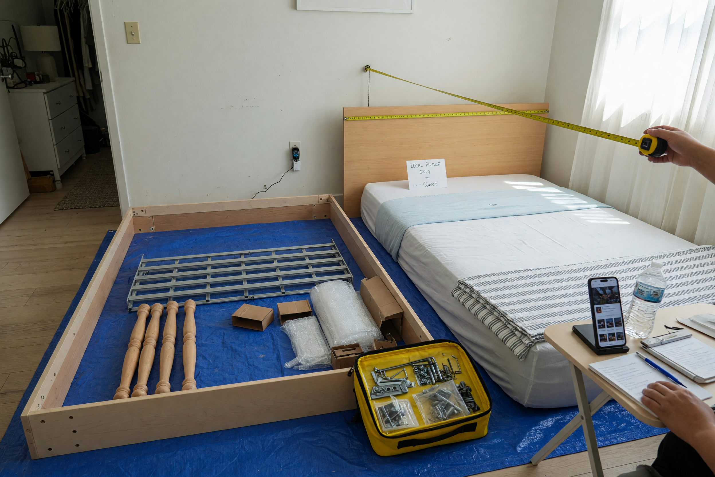 Sell a Used Bed Frame and Mattress Set: Size, Pickup