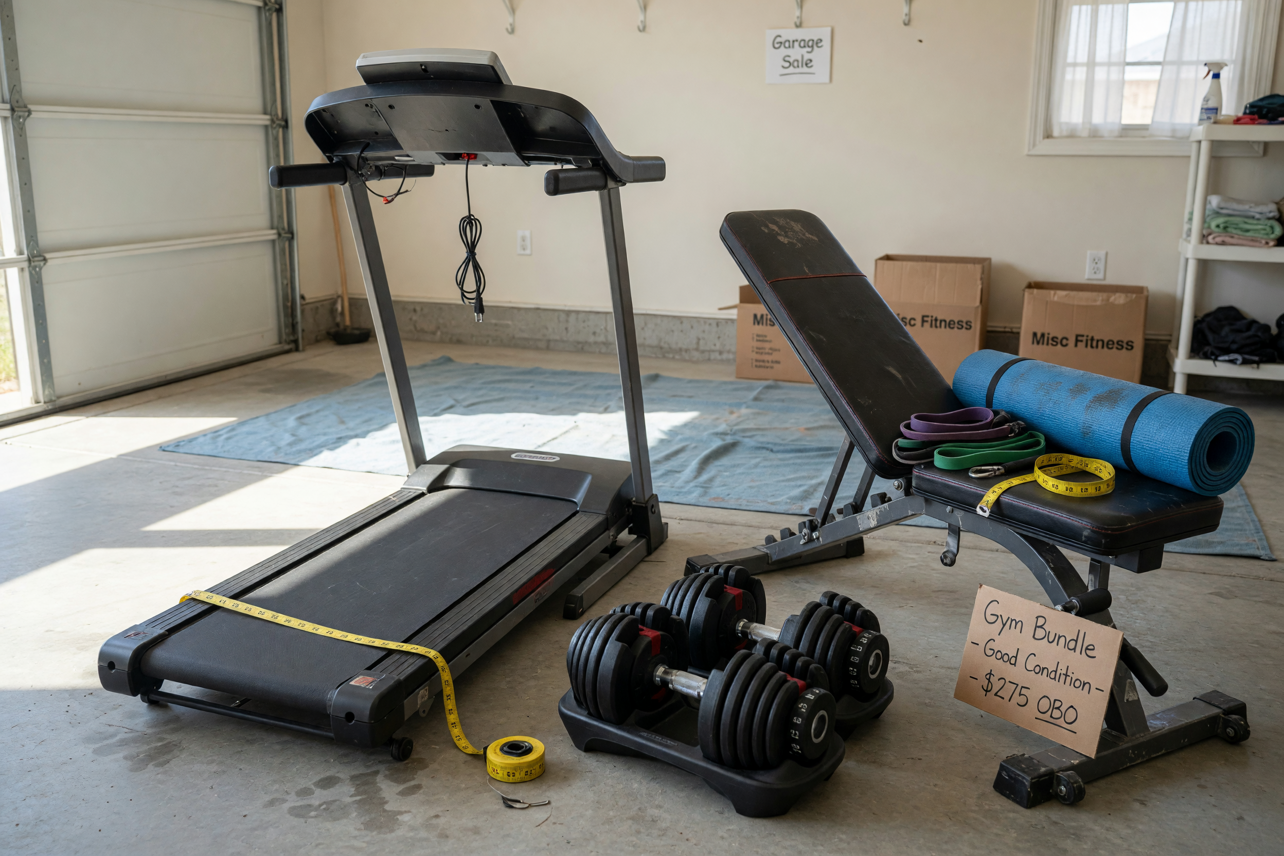Sell Used Exercise Equipment: Size, Wear, Pickup