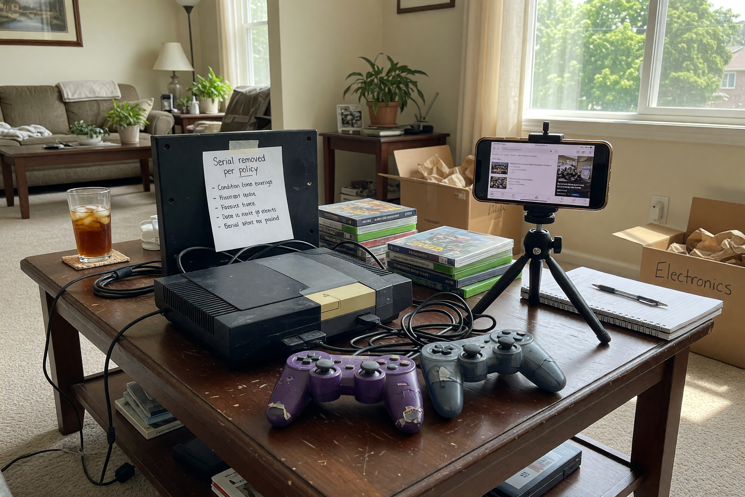Selling a used console: reset, controllers, and testing