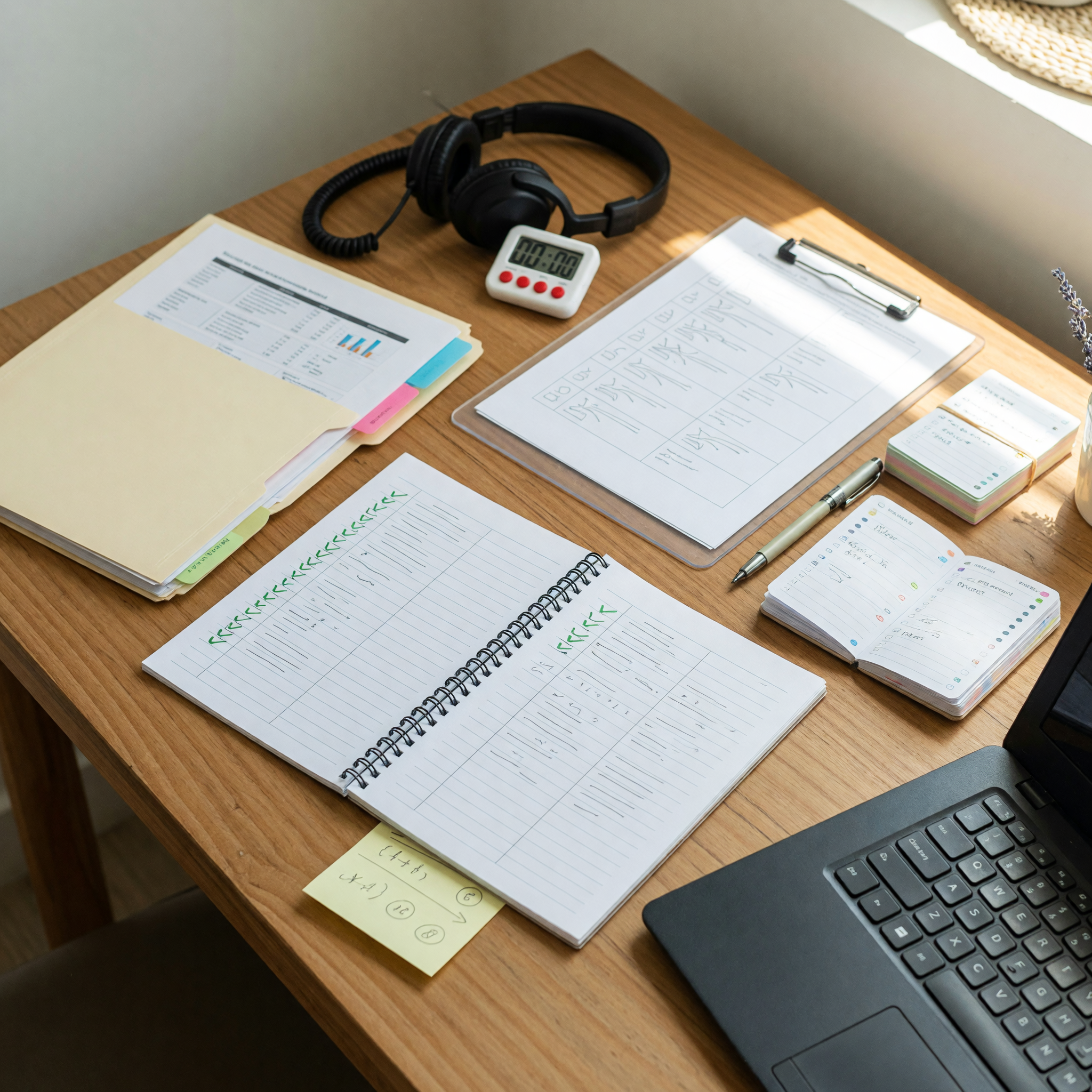 Virtual assistant preparing service packages and task notes for a listing
