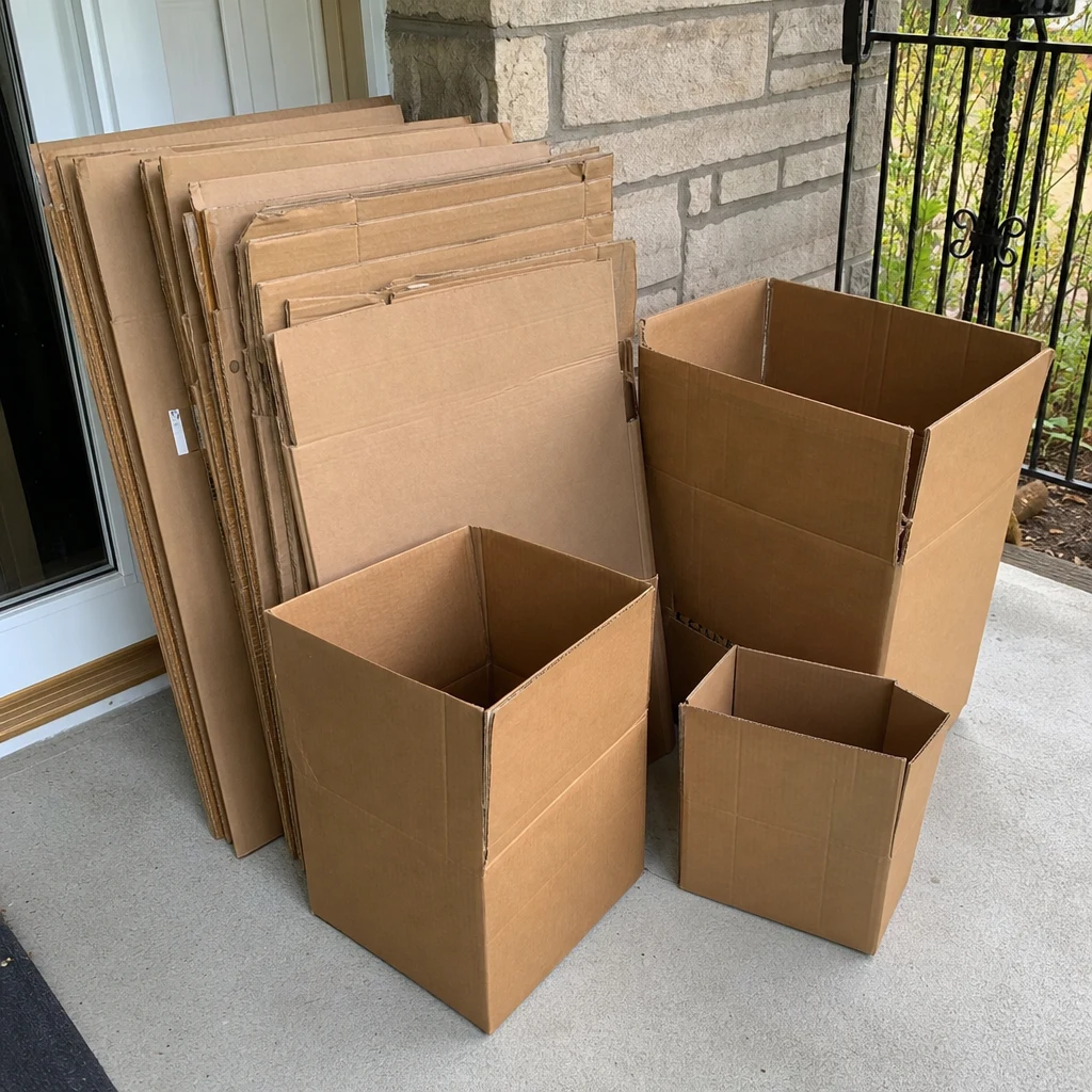 Free Stuff for Sale in Los Angeles: Free Moving Boxes — All Sizes, Flattened — Brixaz