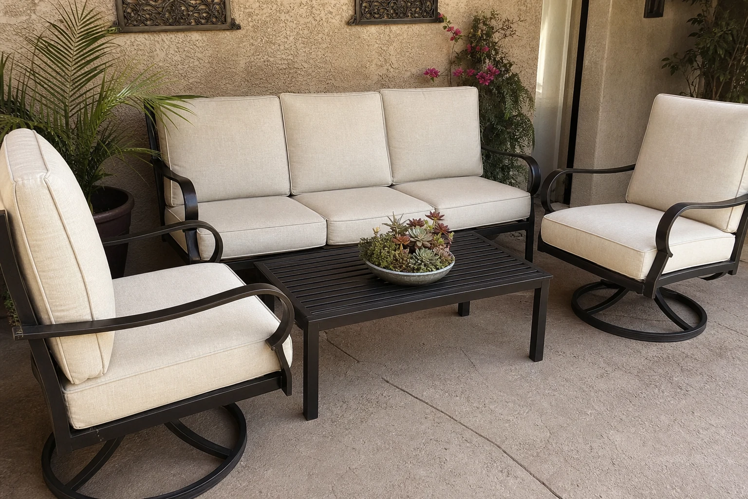 Garden & Patio for Sale in Phoenix: Outdoor Patio Furniture Set with Cushions โ Brixaz